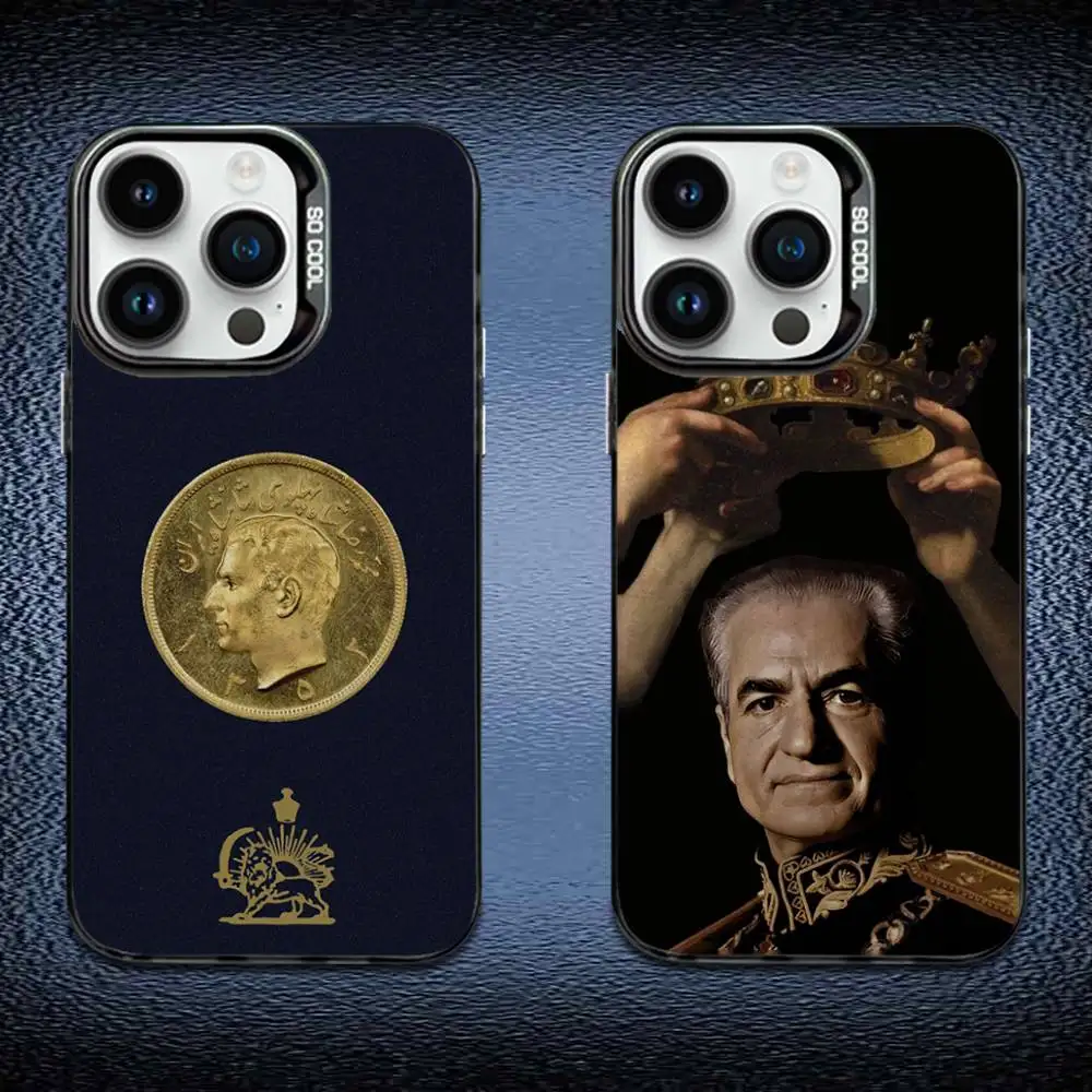 

Mohammad Reza Pahlavi Phone Case For iPhone 16,15,14,13,12,11,Mini,Pro,E,MAX Black Candy Matte Shockproof Cover