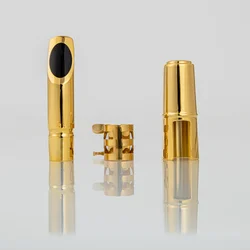 High Quality Professional Tenor Soprano Alto Saxophone Metal Mouthpiece S90 Gold Plating Sax Mouth Pieces Accessories Size 56789