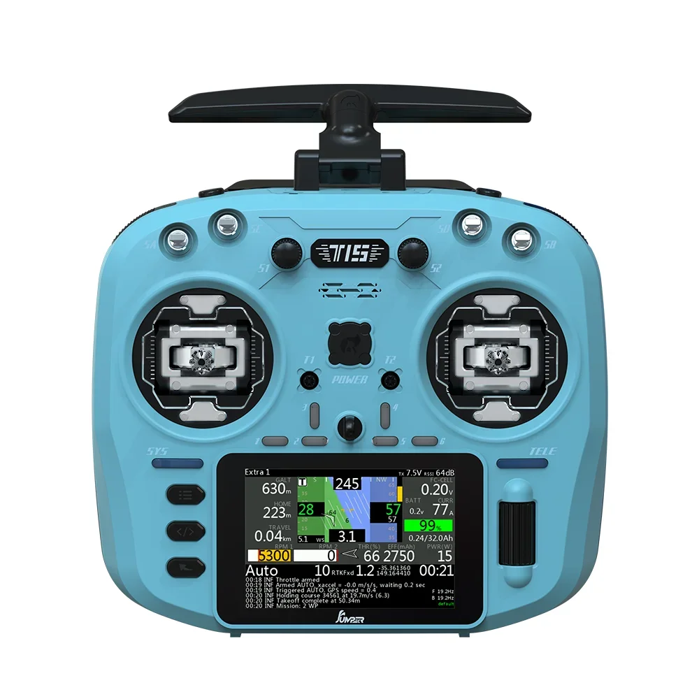 Controlador de radio T15 con puente impulsado por EdgeTX: ELRS de baja latencia, sensor Hall y pantalla a color de 1,3" para aviones RC/Drone FPV