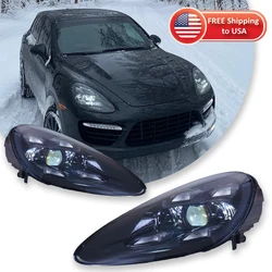 Car Lights For Porsche Cayenne Headlight 2011-2014 958 Headlight 958.1 LED Projector Headlights Car Accessories