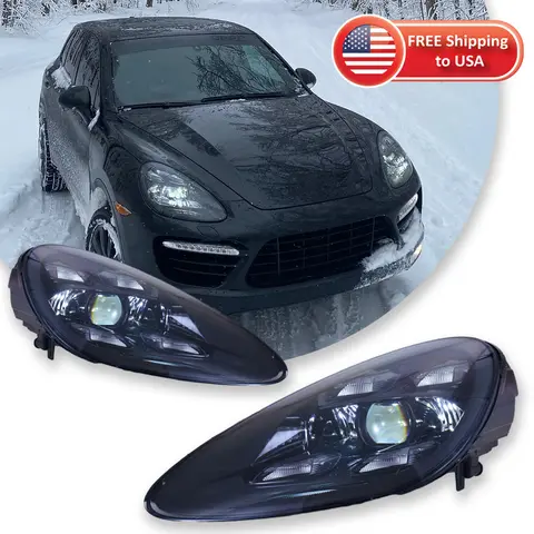Luces de coche para Porsche Cayenne faro 2011-2014 958 faro 958,1 proyector LED faros accesorios de coche