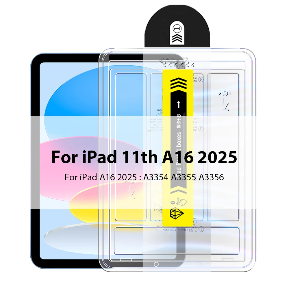 Displayschutzfolie aus gehärtetem Glas für iPad Pro 13 11 M5 M4 12,9 A16 10 9 10. 9. Generation Air 5 4 3 M3 M2 Mini 7 6 Zubehör