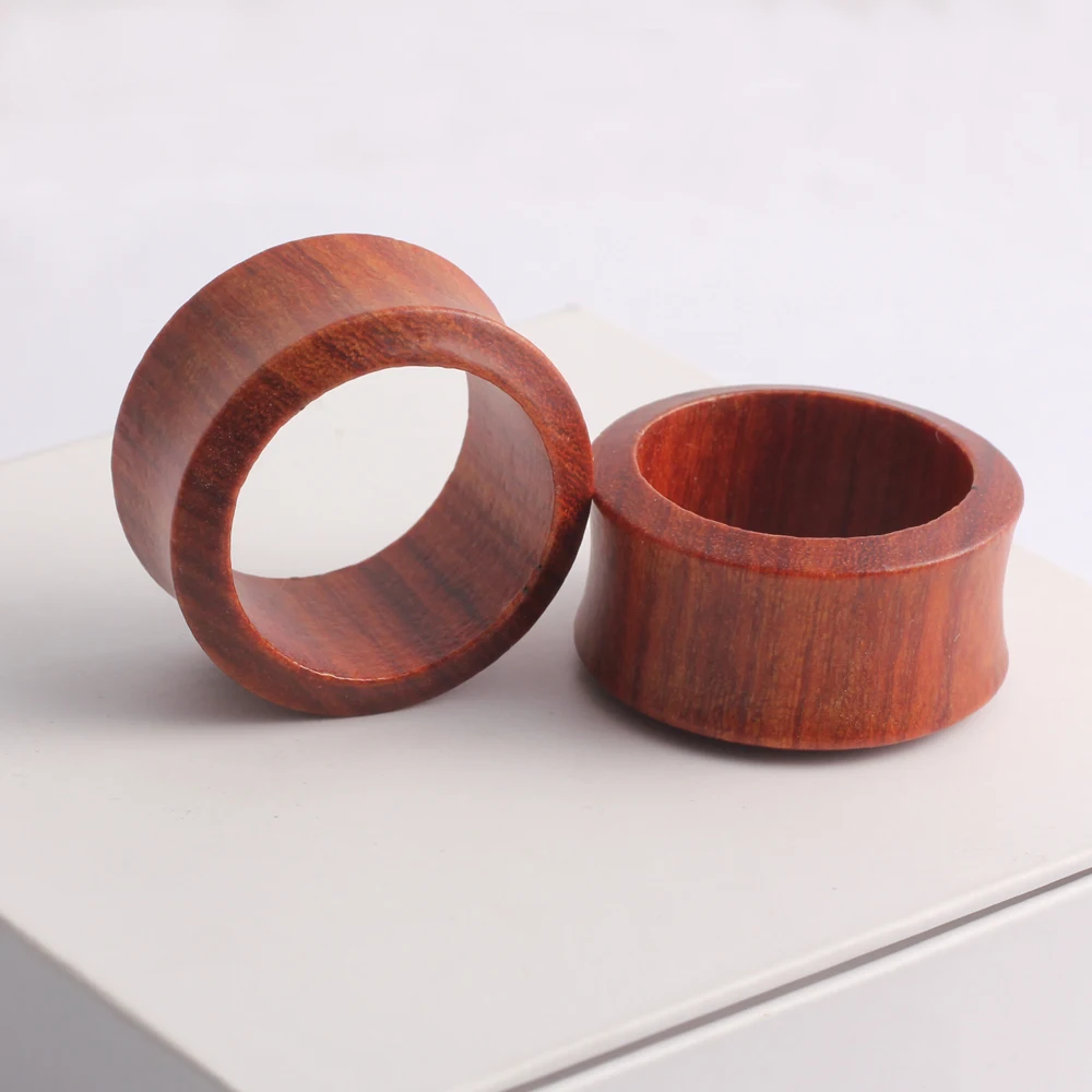 Twolobes 2PCS New Round Wood Ear Gauges Plugs Piercing Women Body Jewelry Expander Earrings Tunnels