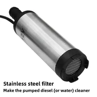 Electric Fuel Transfer Pump Water Oil Transfer Refueling Submersible Pump For Diesel Water Pump 12V 38mm For Car Motorbike