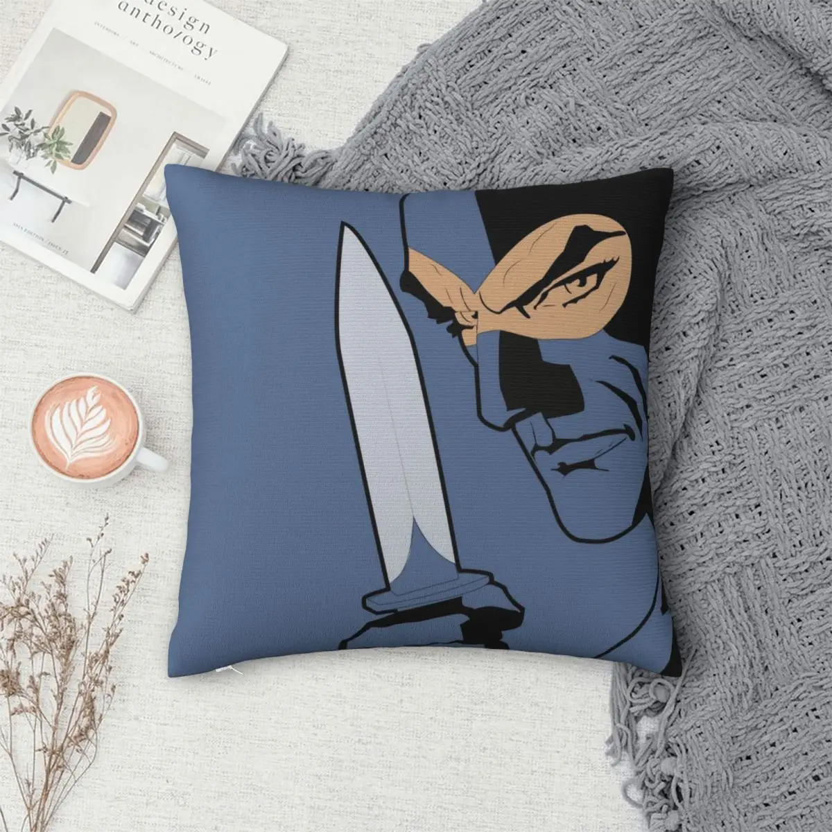 Diabolik Art Square ปลอกหมอนโพลีเอสเตอร์หมอนกำมะหยี่ซิปตกแต่ง Comfort โยนหมอนสำหรับรถบ้าน