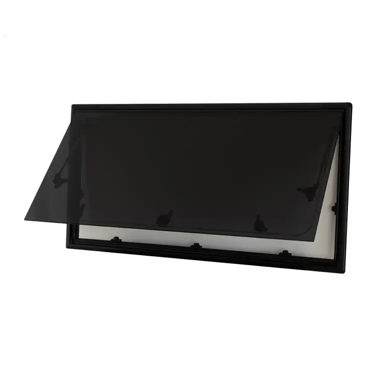 Double Glazing Acrylic Glass RV Curved Top-Hung Hinged Side Window For Trailer Wall Thickness 22-55 Mm E-Mark Or DOT Certificate