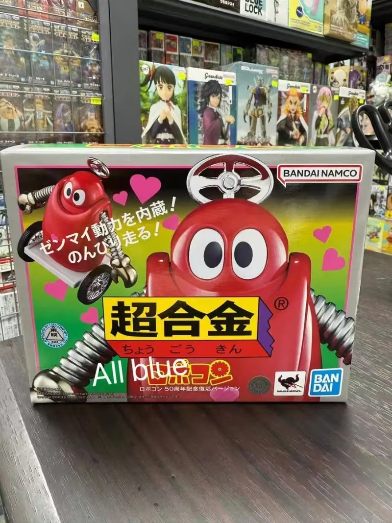 

In Stock Original BANDAI Chogokin Ganbare!! Robocon 12cm Robocon 50th Anime Action Figurine Model Ornaments Toys birthday Gifts