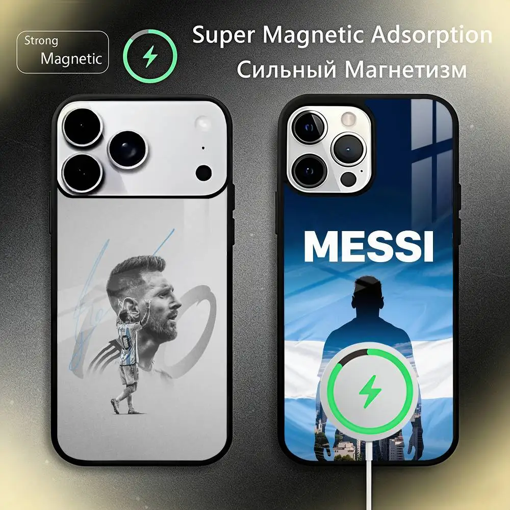 

L-Leo M-Messi Phone Case For iPhone17,16,15,14,13,12,11 Plus,Pro Max For Magsafe Wireless Charging