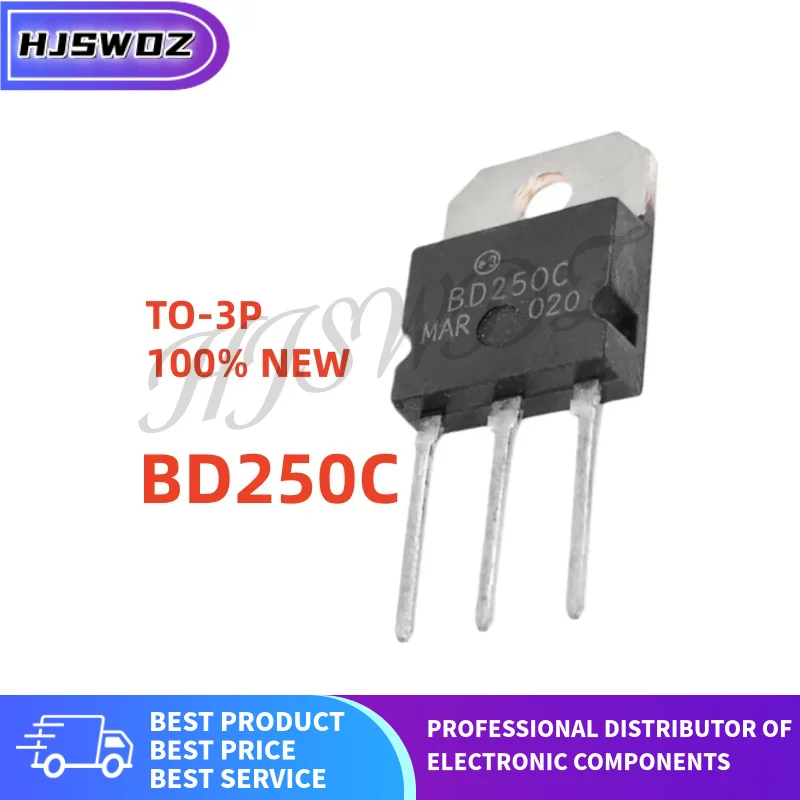 5 unids/lote BD245C BD246C BD249C BD250C BD745C TO-3P BD245 BD246 BD249 BD250 BD745 Transistor nuevo