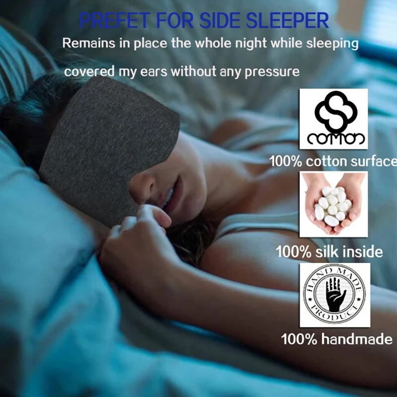 Cotton Sleeping Eye Mask Women Men Eye Cover Shade Patch Breathable Blindfold