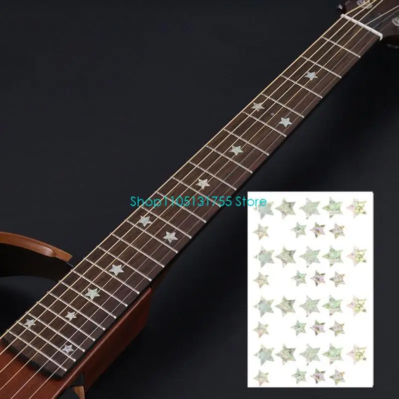 K0EF Easyly Install Fretboard Stickers Removable Guitar Decals For Practice,For Beginner To Advanced Player,New Year Gift