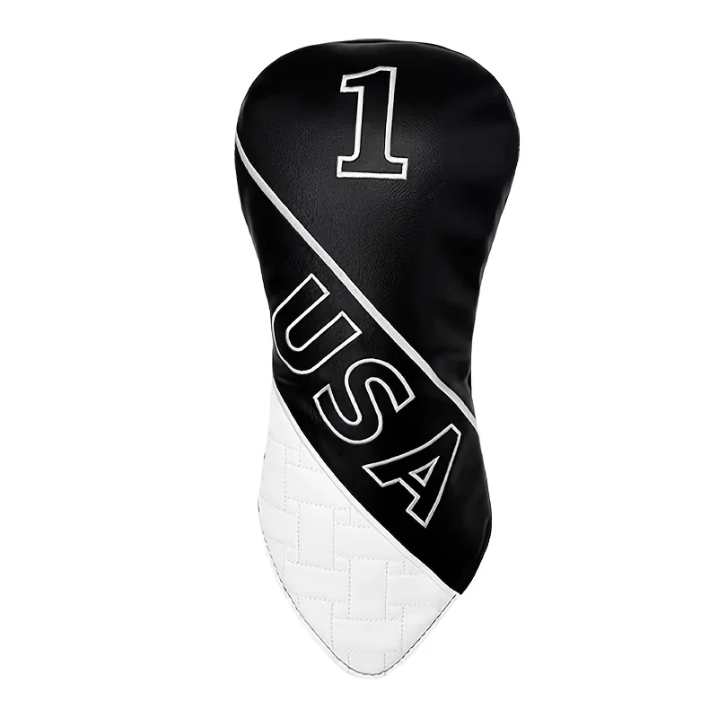 1pc/4pcs Driver Fairway Hybrid Golf Headcovers Compatible for Clubs with H-Scheme, Embroidered Numbers (1/3/5/H)