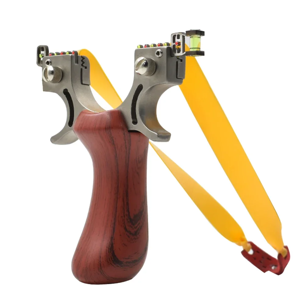 Resin Bent Handle Slingshot Stainless Steel Bow Head Precision Shooting Professional Hunting High Quality Slingshot