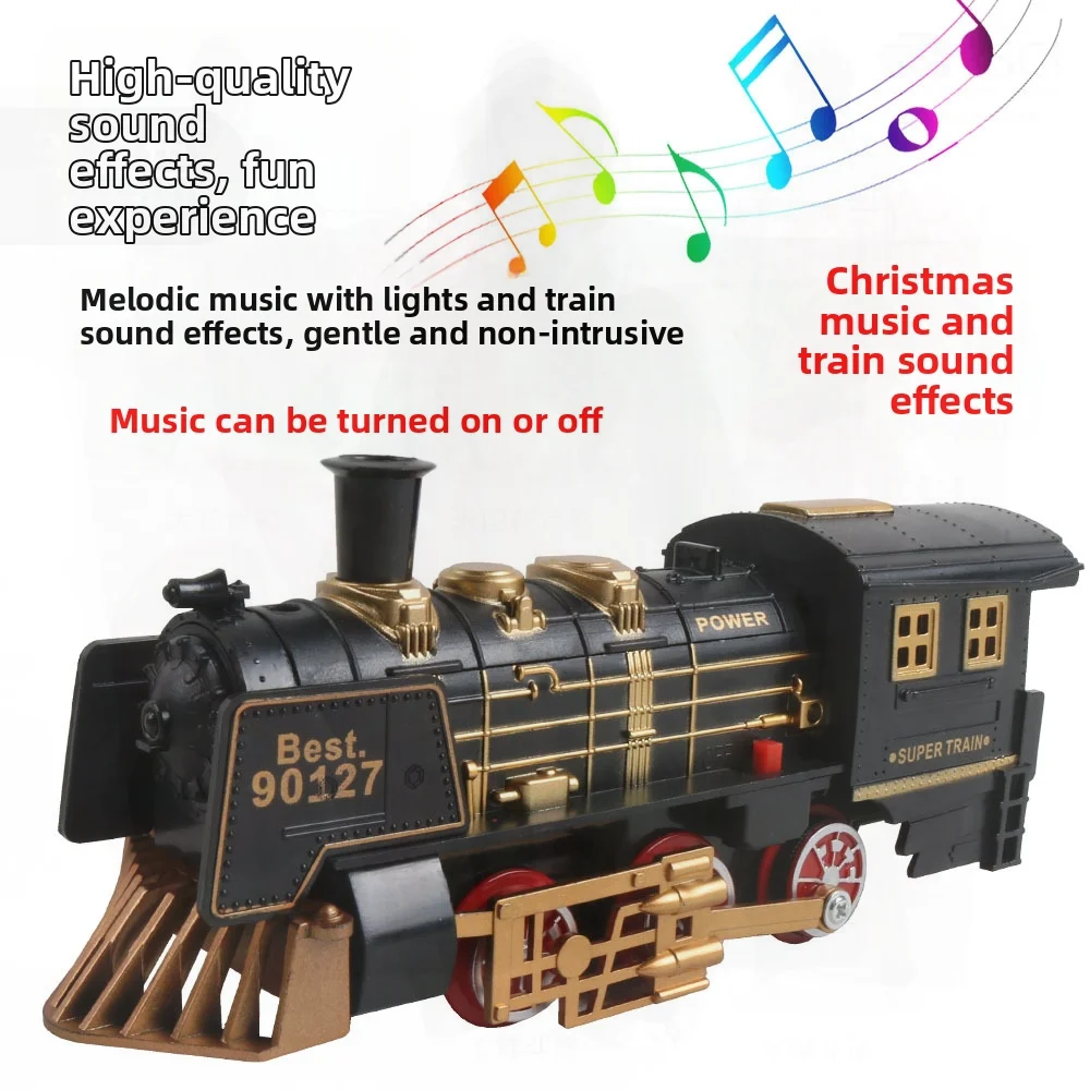 Hanging Christmas Music Light Electric Tree Circumventing Children's Toy Train Remote Control Trackless Toy Car Wholesale