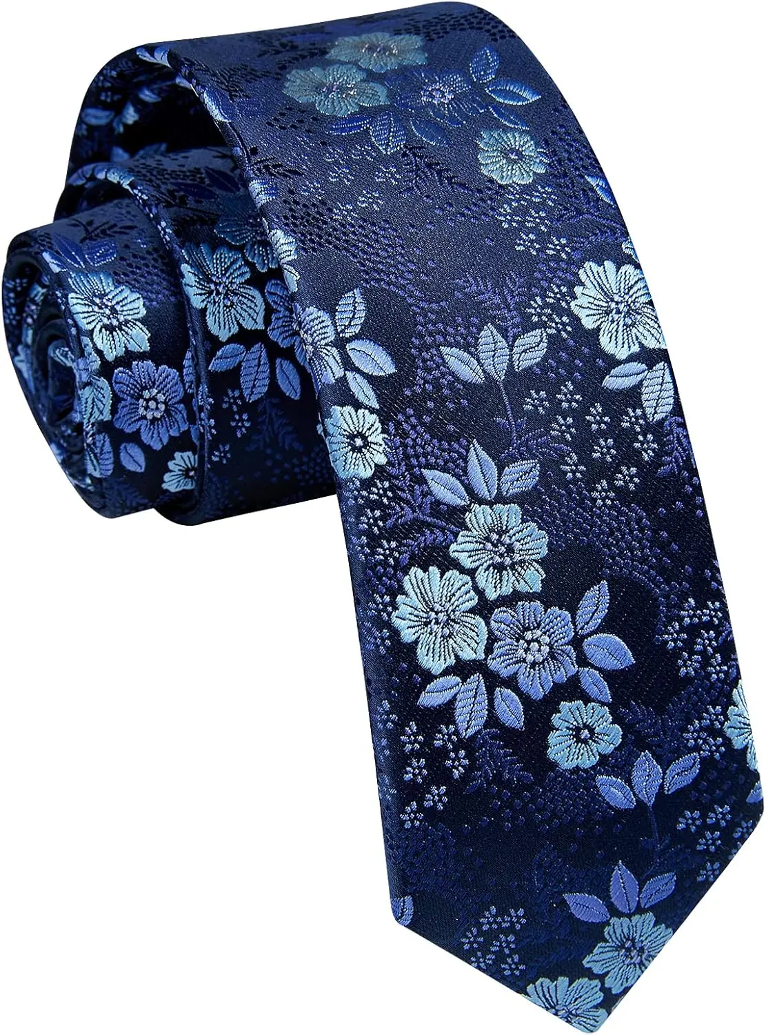 

Men's Skinny Tie 2.17" Woven Jacquard Silk for Formal Business Wedding
