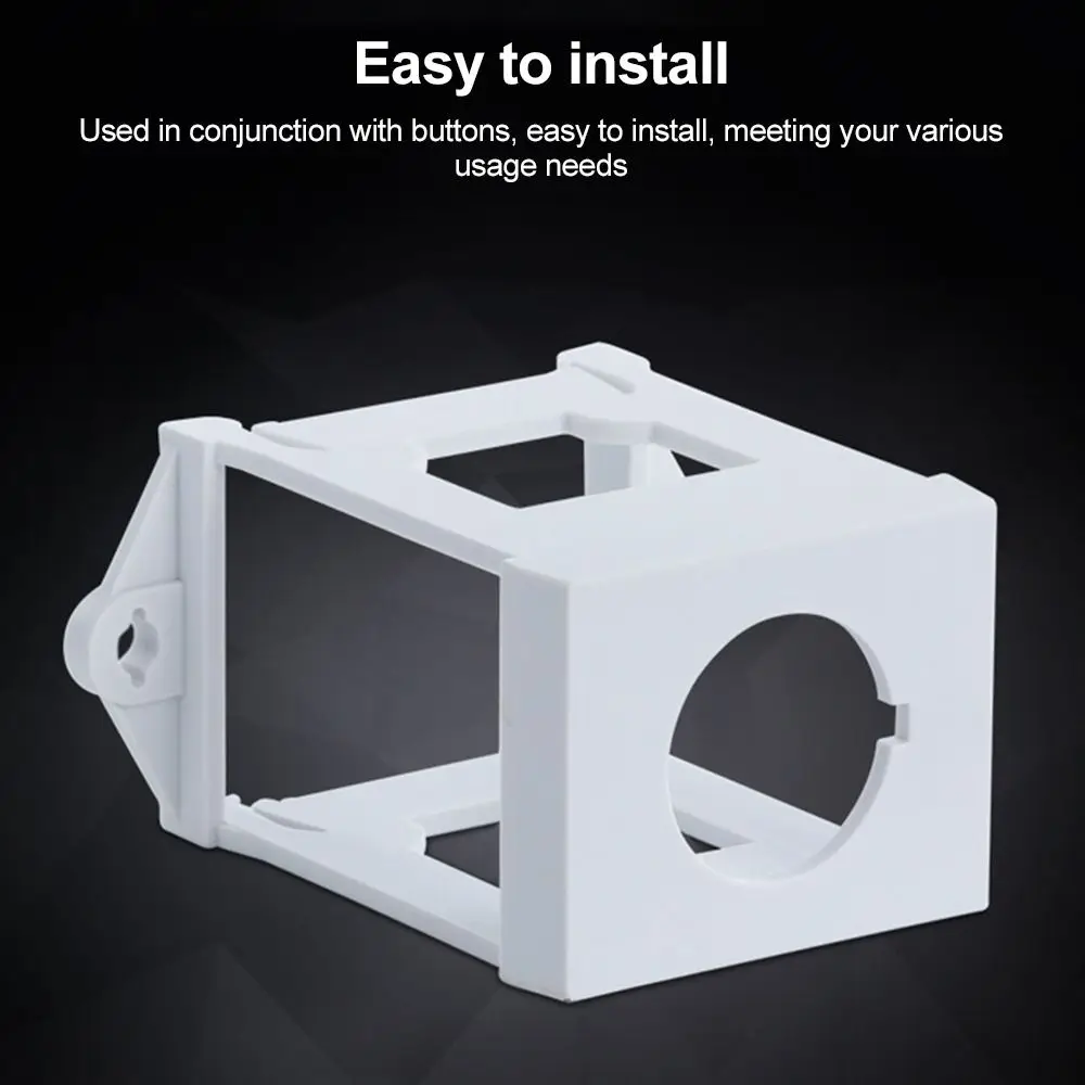 1Pcs 22mm Push Button Switch Bracket Slide Rail LA38 Guide Rail Mounting Bracket Round Button Protective Cover