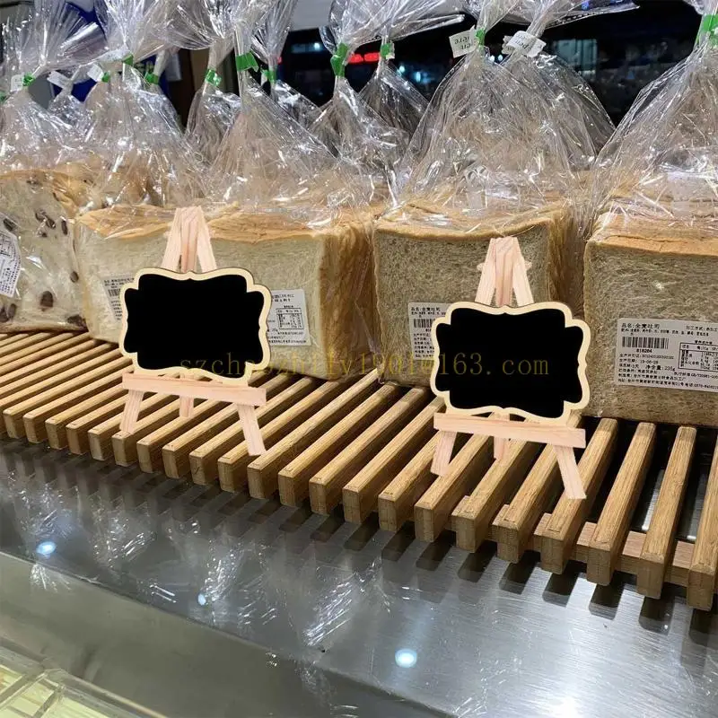 62ka Desk Blackboard Table nummer Teken Label Small Easel Photo Stand voor bruiloft