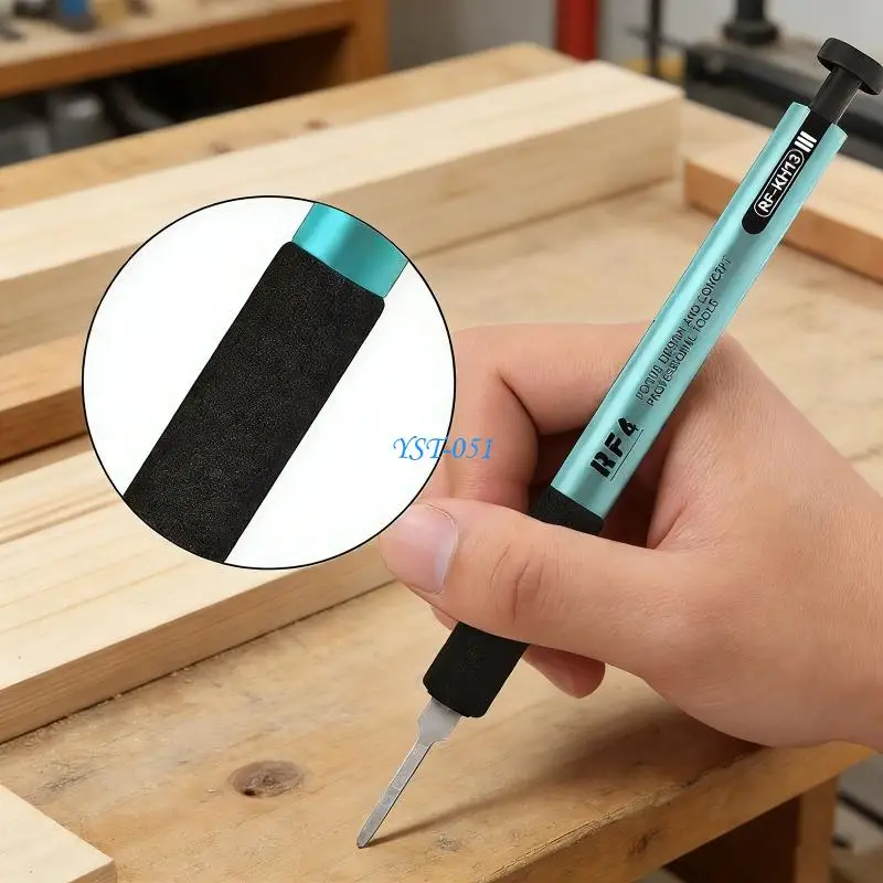 E15A Aluminum Press Handle Quick Releases for Effortless Blade Changes in Repair and Artistic Engraving Applications