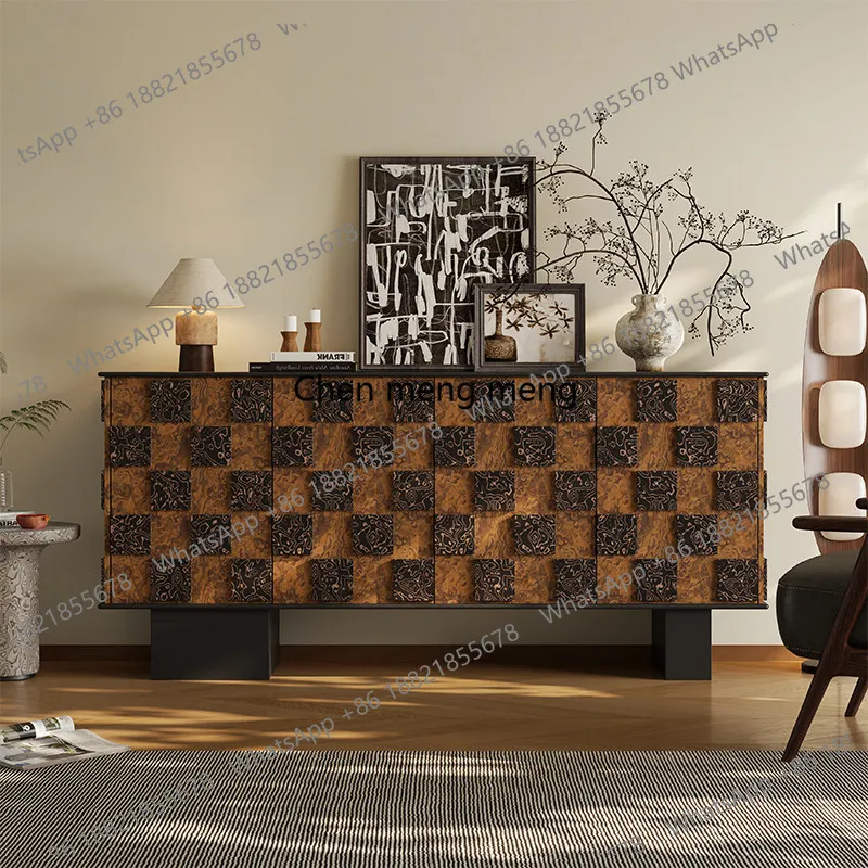 

Solid wood antique shoe cabinet multi-functional locker decoration living room partition French entrance cabinet