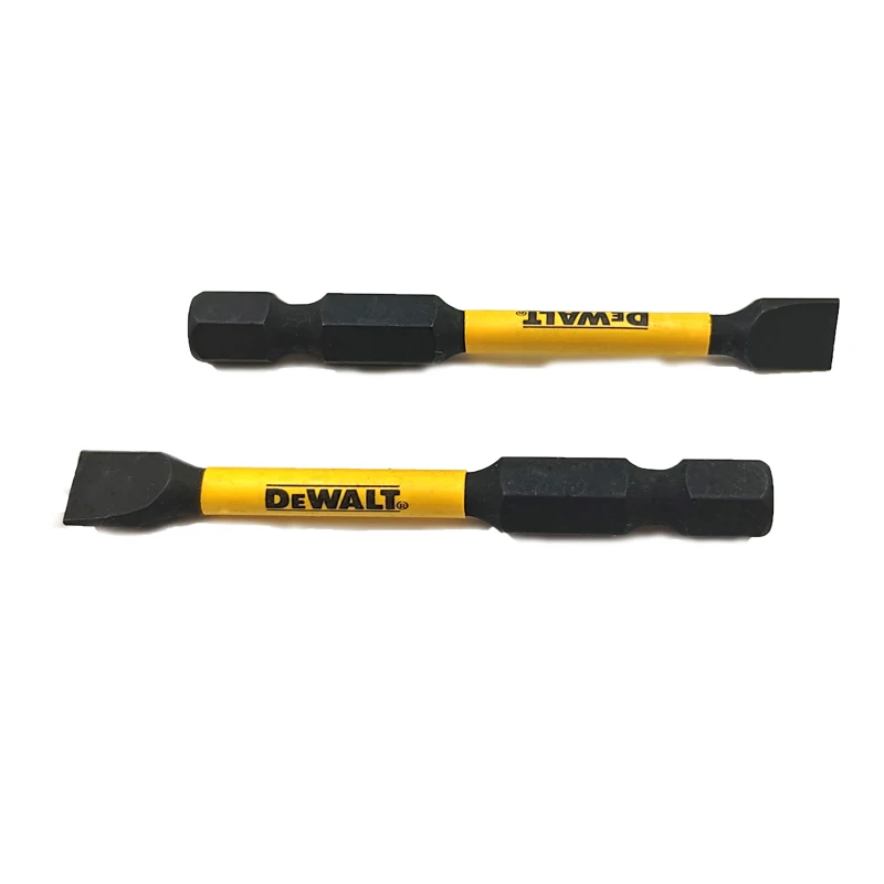 DEWALT SL8 57MM Slotted Impact Drill Bits HSS High Hardness Impact Electric Screwdriver Batch Head 2-Piece