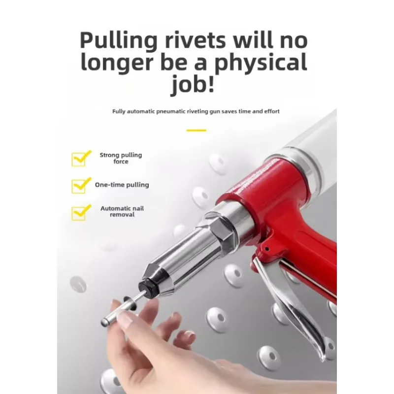 Automatisch klinkgereedschap Hoog rendement automatisch roestvrijstalen pneumatisch klinknagelpistool