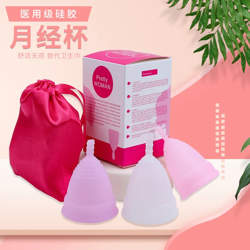 Medical Silicone Menstrual Cup with Independent Packaging Large Capacity Leak Proof Comfortable and Non Sensory Menstrual Cup