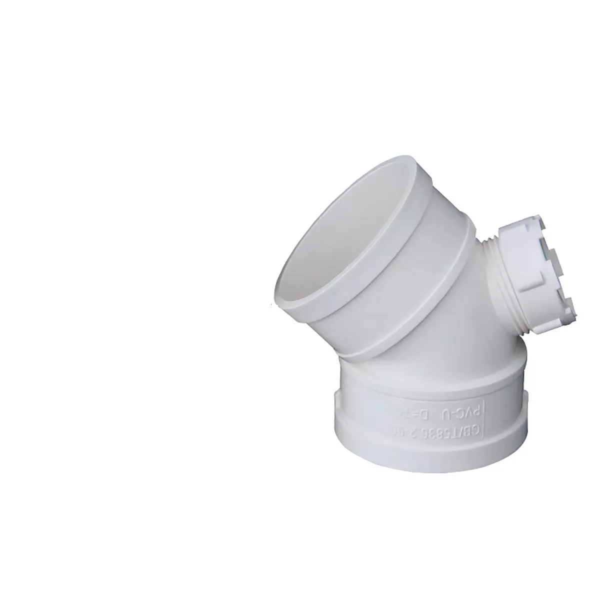 

1-10pcs PVC Drain Pipe 45 Degree Elbow Connector WithInspection Port Drainage Pipe Fittings 75 110 160 mm