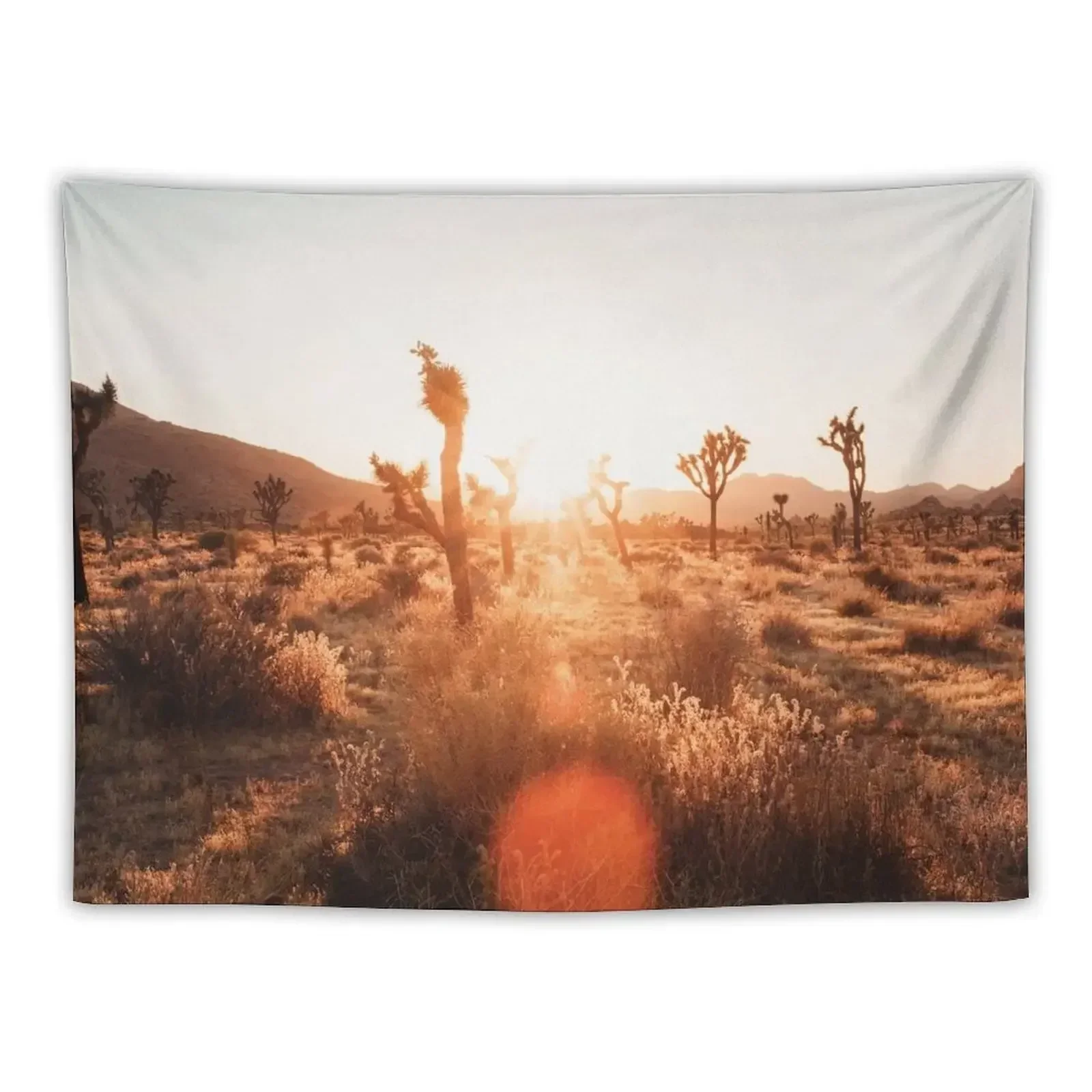 

Joshua Tree Sunset Tapestry Wallpaper Room Decore Aesthetic Tapestry