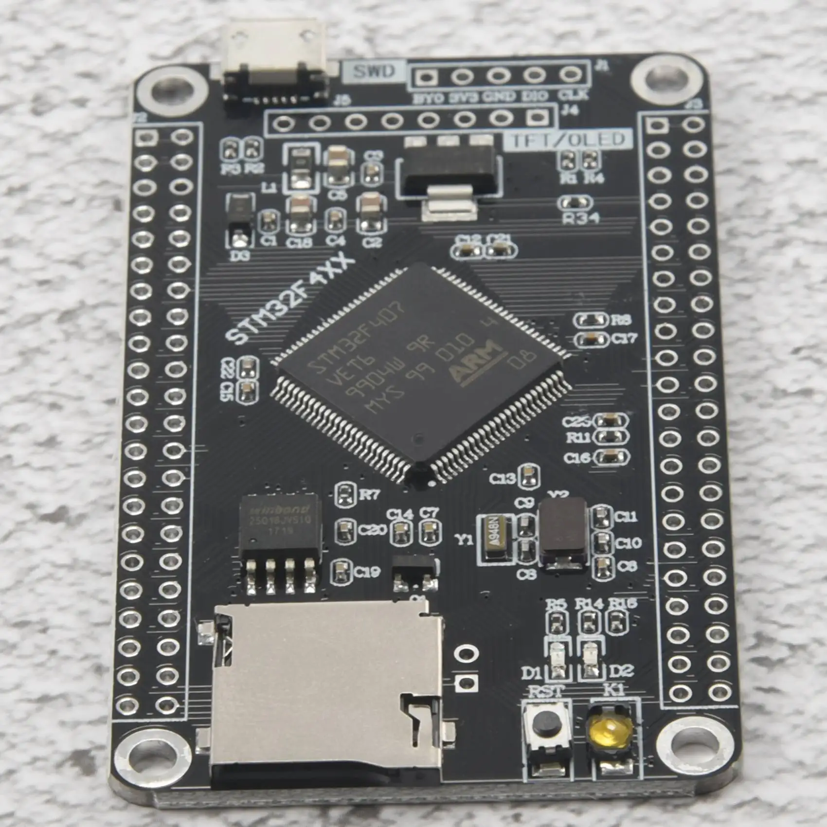 

Новый! !STM32F407VET6 STM32 Системная основная плата STM32F407 Макетная плата F407 Однокристальная обучающая плата