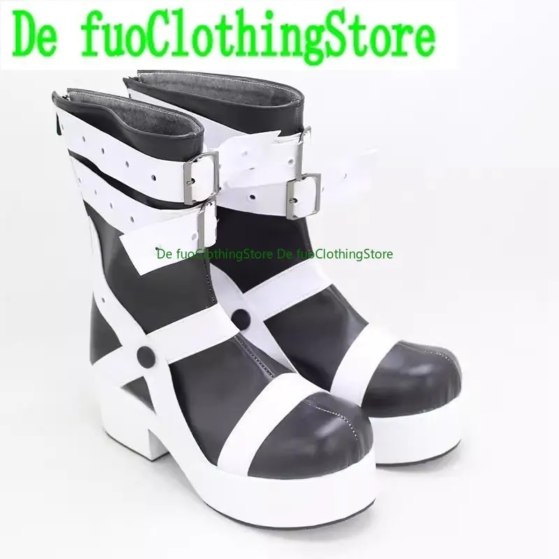 DefuoClothing أحذية أنيمي ماكا ALBARNCosplay ShoesCostumes النساء أحذية بولي PU غير رسمية لحفلة الهالوين كرنفال عيد الميلاد حسب الطلب