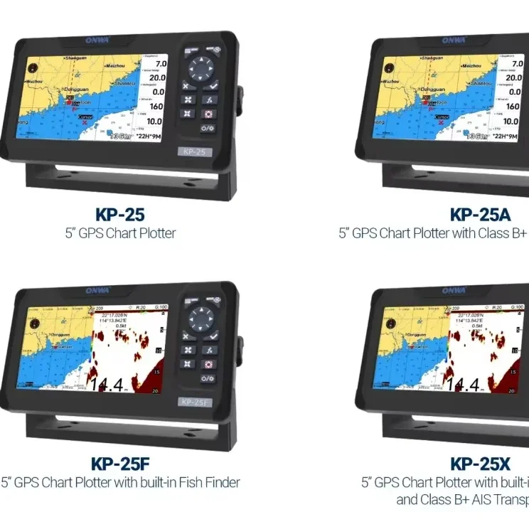 New ONWA KP-27X Navigator 7 Inch Cart Plotter AIS   3-in-1 Marine Electronics Maritime Navigation Communication