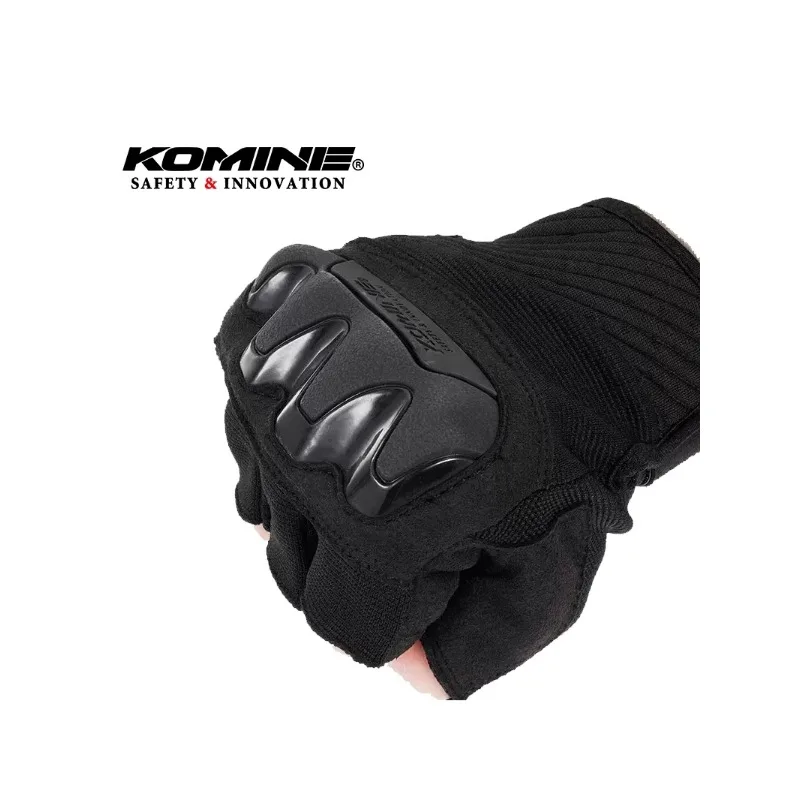 KOMINE GK-242 Summer Motorcycle Gloves Half-finger TPU Joint Protection Motorcycle Knight Gloves Half Finger Anti-Drop Ventilate