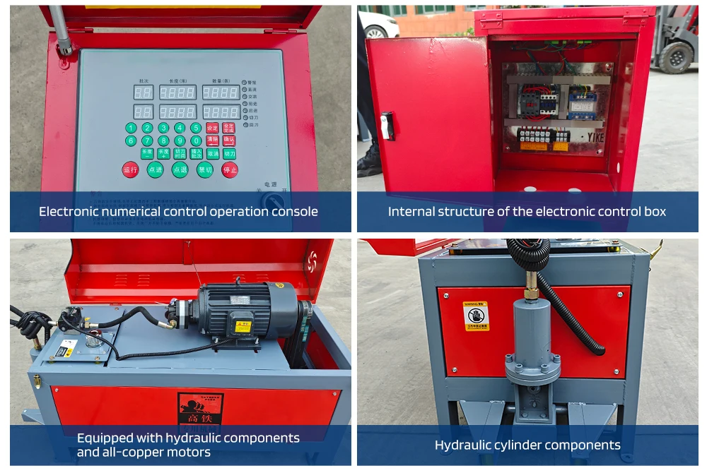 CNC Integrated System Fully Automatic Rebar Straightening And Cutting Machine