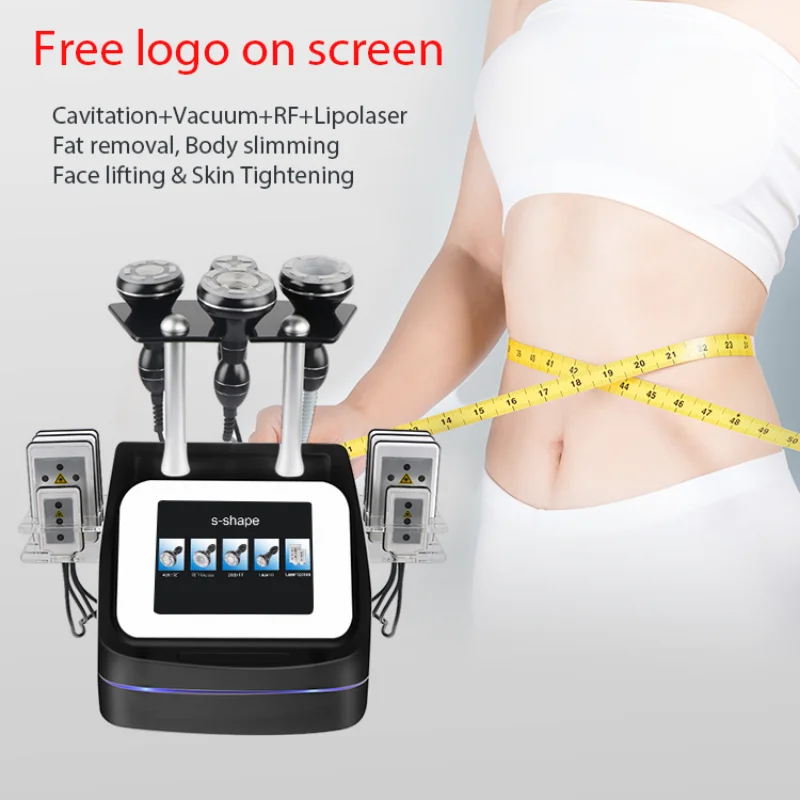 

6 in 1 40K Ultrasonic Cavitation Machine Vacuum 8 Pads Lipo Slimming Machine for Home Use Body Shaper Lose Weight Skin Tighten