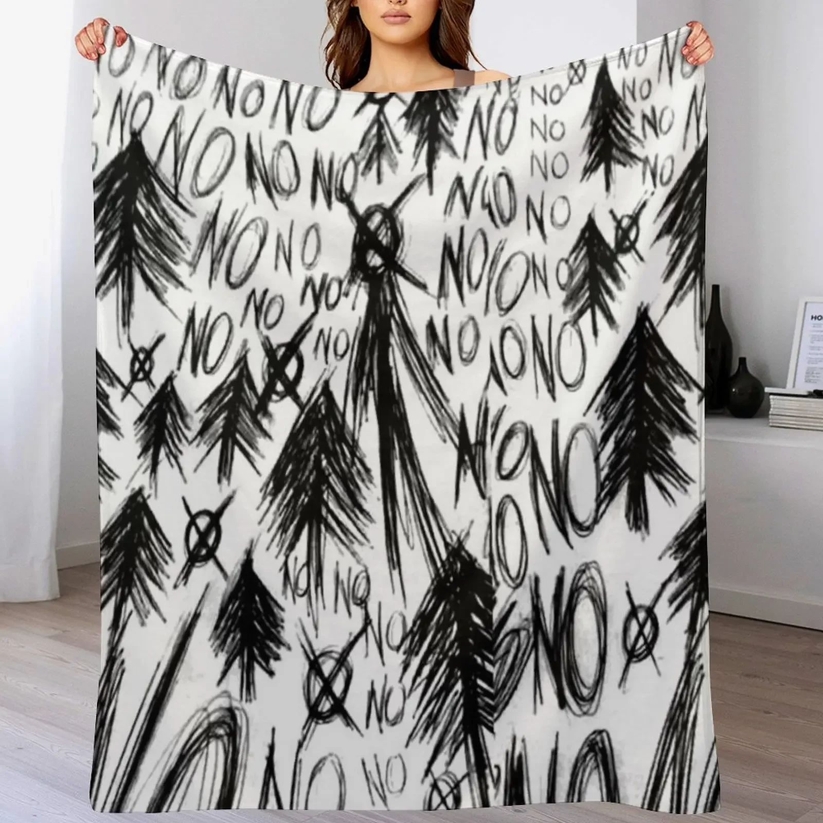 

Slender Page NO Throw Blanket Luxury Furrys Luxury Designer cosplay anime Blankets