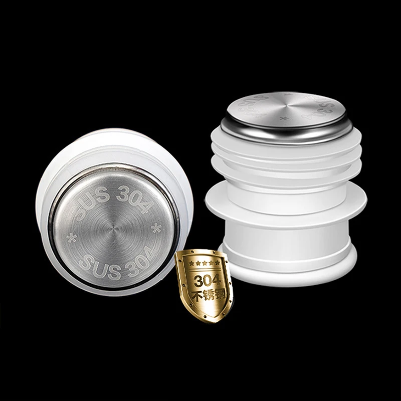 

3pcs Replacement Parts Thermos Bottle Stopper Food Grade Thermos Cup Hot Water Cap Stainless Steel Silicone Kettle Cover