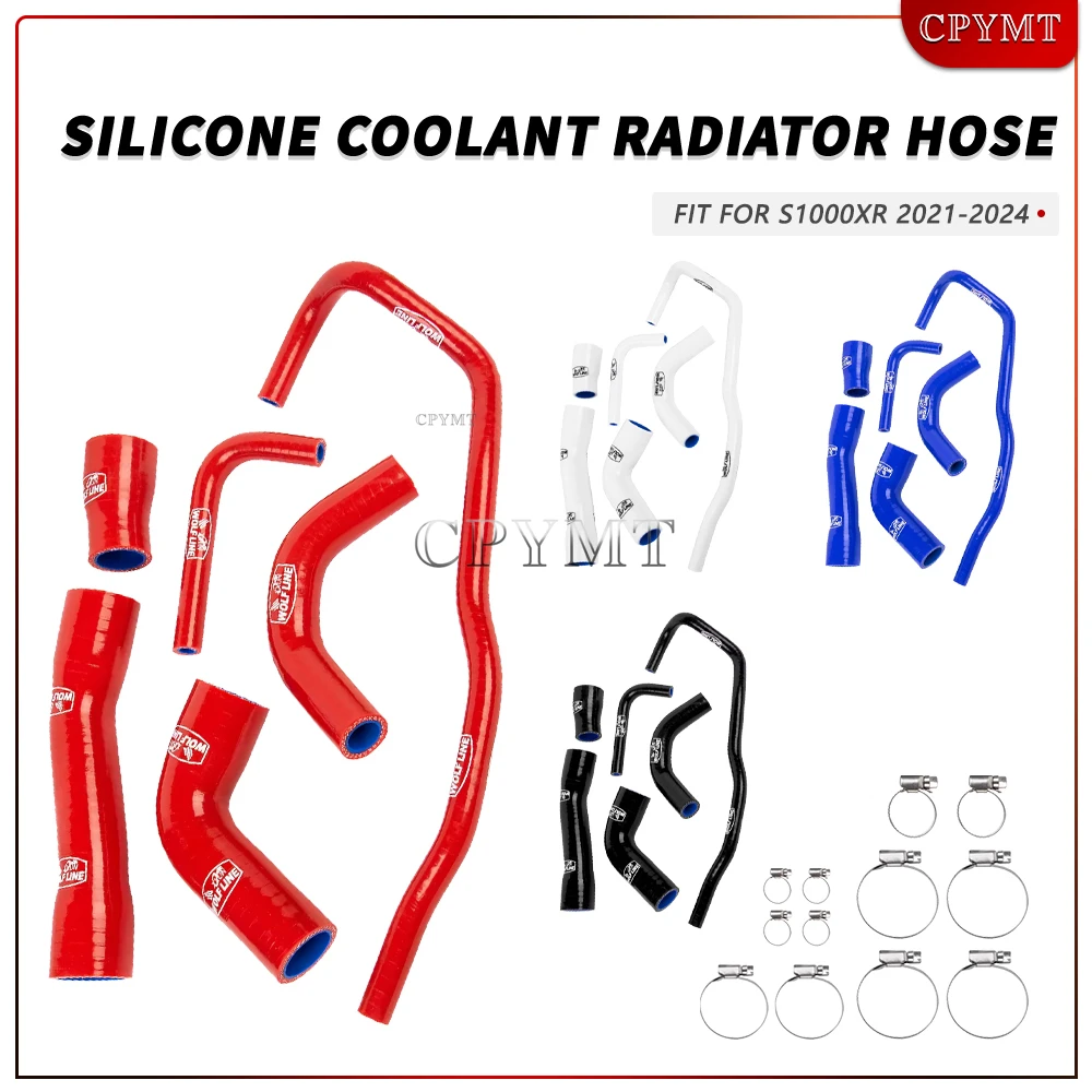 

Motorcycle Radiator Silicone Coolant ube Silicone Hose Kit water pipe with Clamp Fit For S1000XR S 1000XR S1000 XR 2021 -2024