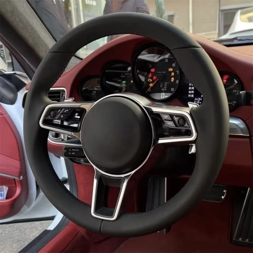 Carbon Fiber Car Steering Wheel for Porsche Panamera Cayenne Macan 718 Cayman Taycan 918 911 Boxster Carrera 981 958 957 997