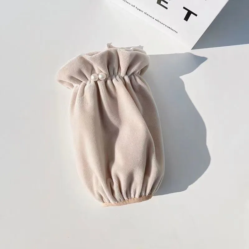 Lengan Mutiara, Lengan Kerja dan Kantor Panjang Musim Dingin Wanita, Lengan Fashion Pelajar Versi Korea, Lengan Kreatif dan Sederhana