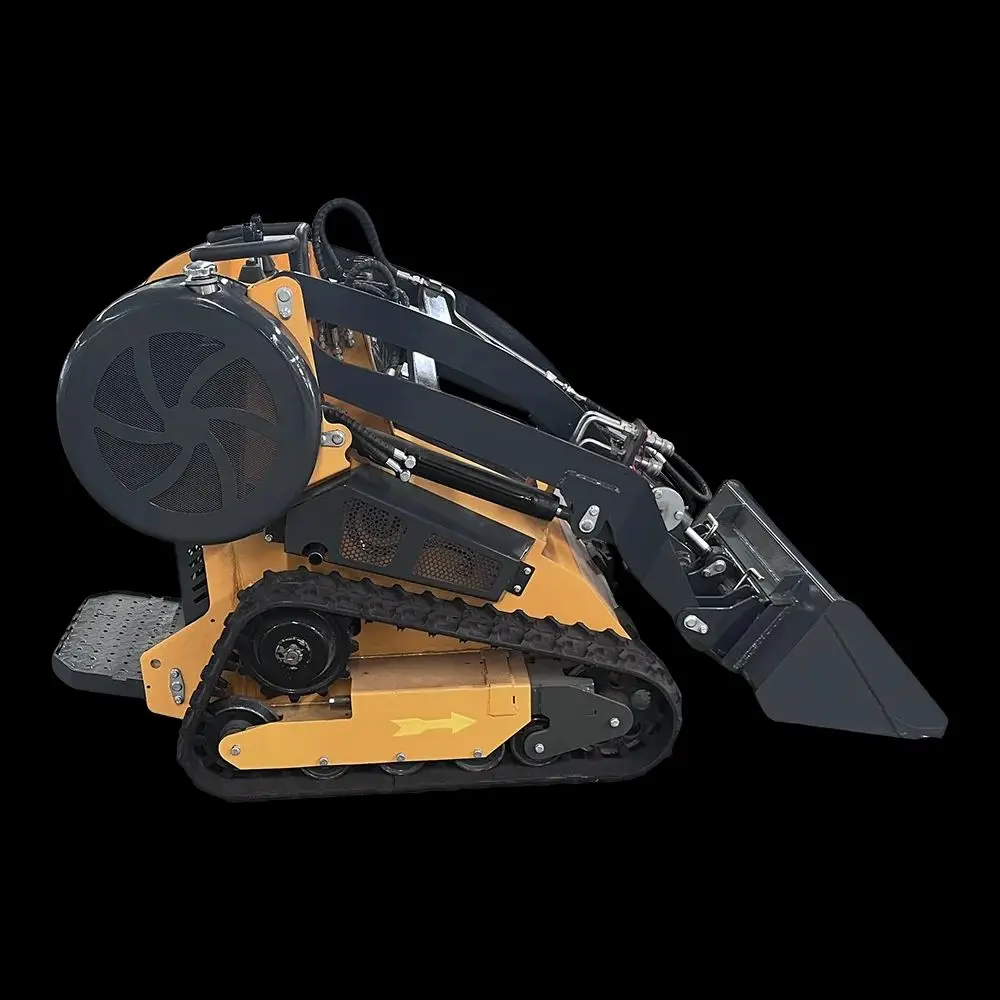 

Free Shipping Small Track Loader with Flail Mower Mini Loader Skid Steer with Attachment