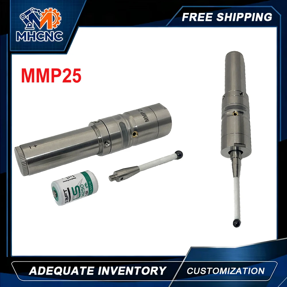 1 PCS Edge Finder MMP25 3D light sensor emits sound high precision for CNC machining optical edge finder center rod detection