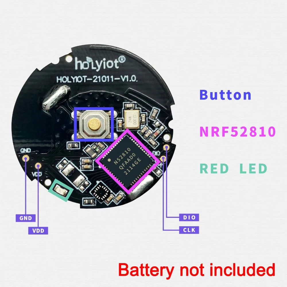 Holyiot nrf52810 beacon ble 5.0 Bluetooth-Modul Innen position ierung programmier bare Langstrecken-Tracke für ibeacon-Automatisierung module