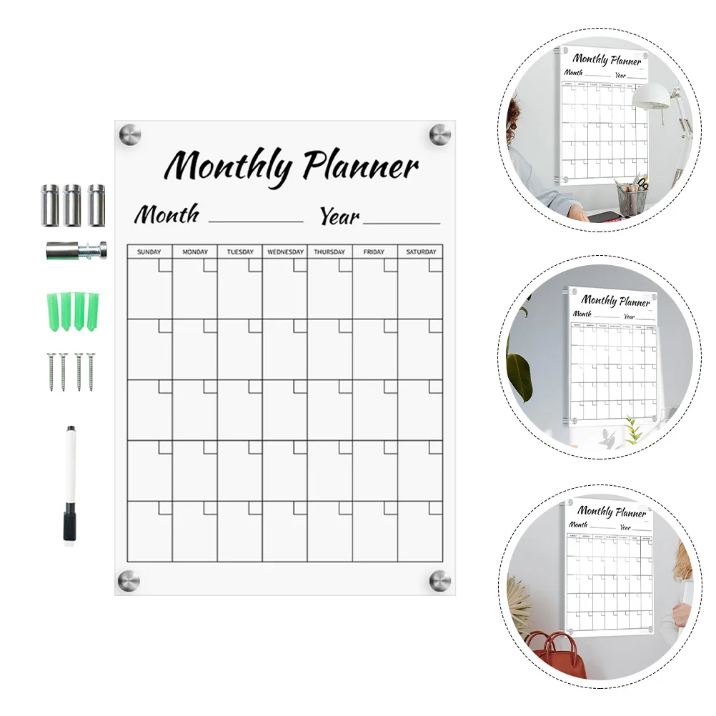 Acrylic Note Board Hanging Sign Erasable Message Reminder Wall Door Chalk Boardoard