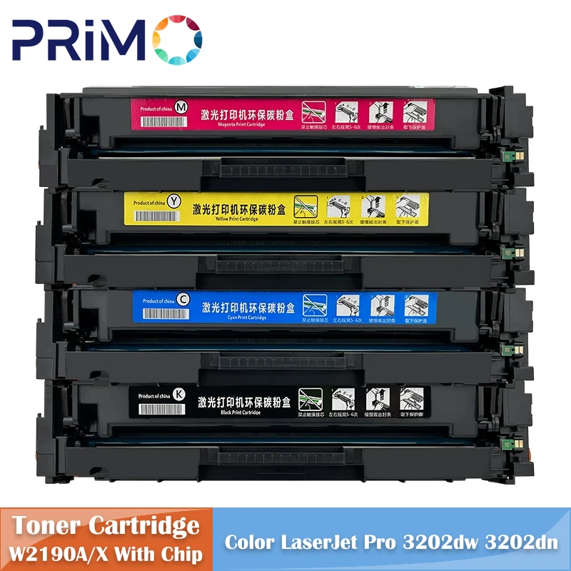 

W2190A W2190X 219A 219X тонер-картридж с чипом для HP Color LaserJet Pro 3202dw 3202dn MFP 3302fdw 3302fdn 3302sdw