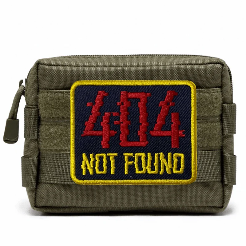 Parche bordado 404 no encontrado con velcro para mochila - imagen 5