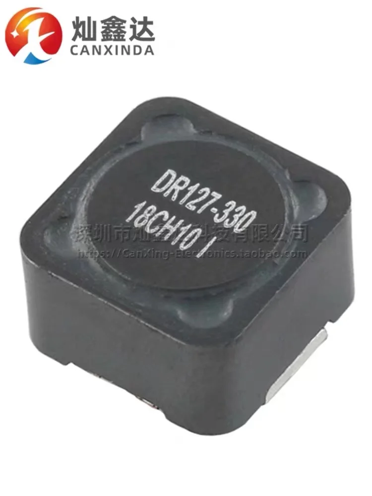 

10Pcs/lot New DR127-330-R Imported Integrated Molding Patch 33UH 6.22A High Current Power Inductor Shielding Coil