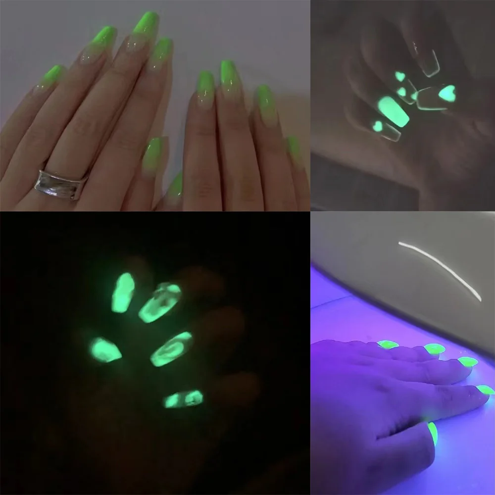 KODIES GEL Holoween Top Coat luminoso Smalto per unghie gel Bagliore nel buio Nessun tovagliolo Coat Unghie a lunga durata Finitura smalto gel