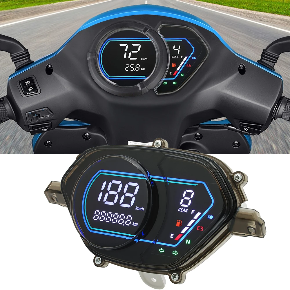 Neue Moto Dashboard Top Qualität Motorrad Meter LED Für SMASH115-FI SMASH VIVA 115R Tachometer Ändern Teil