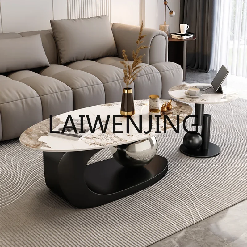 Living Room Stone Plate Coffee Table Simple Modern Home Italian Light Luxury Minimalist Tea Table High-Grade Sofa Table