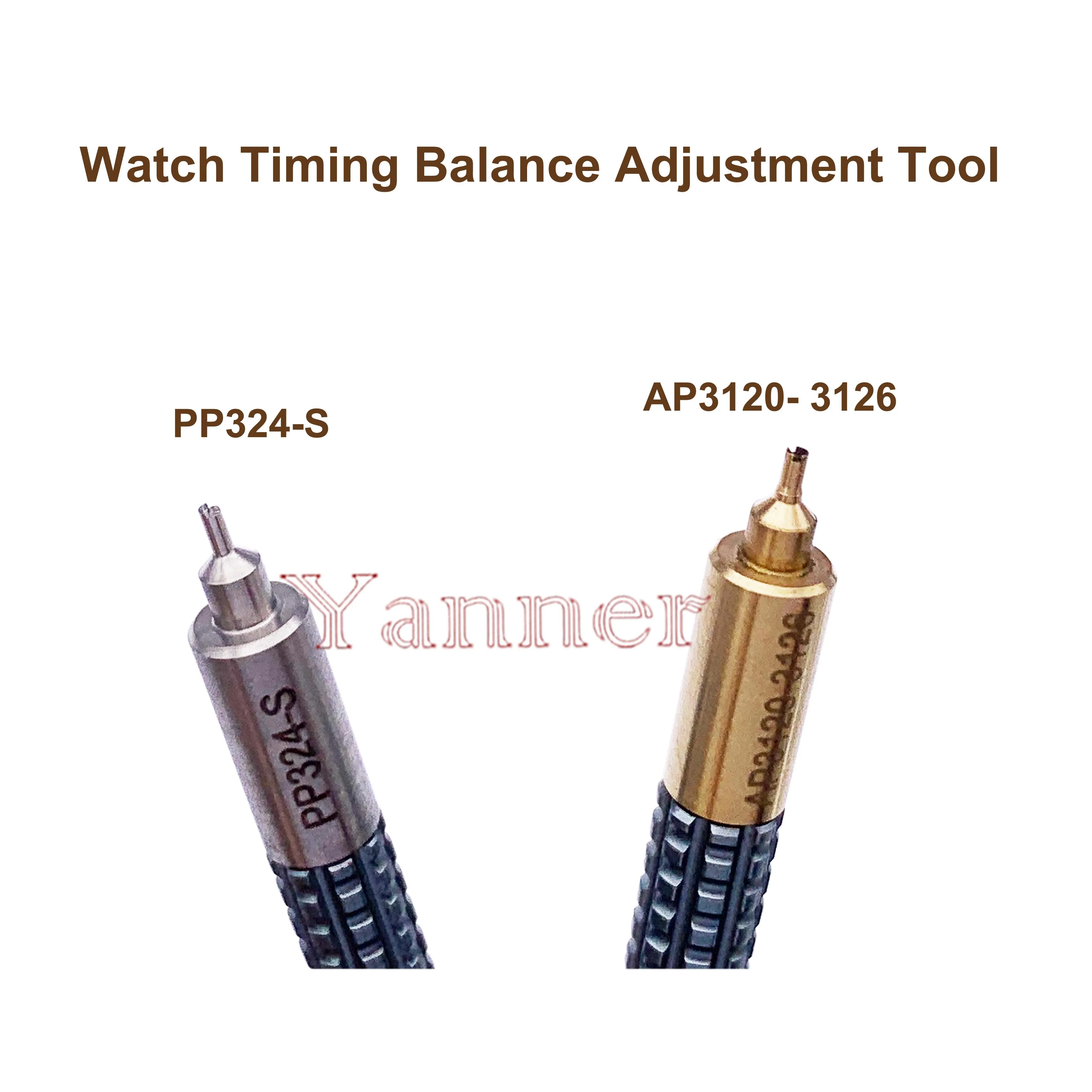 ساعة تعديل توقيت التوازن المسمار أداة ساعة حركة تعديل السرعة مناسبة لأداة إصلاح الساعة AP3120-3126 & PP324-S